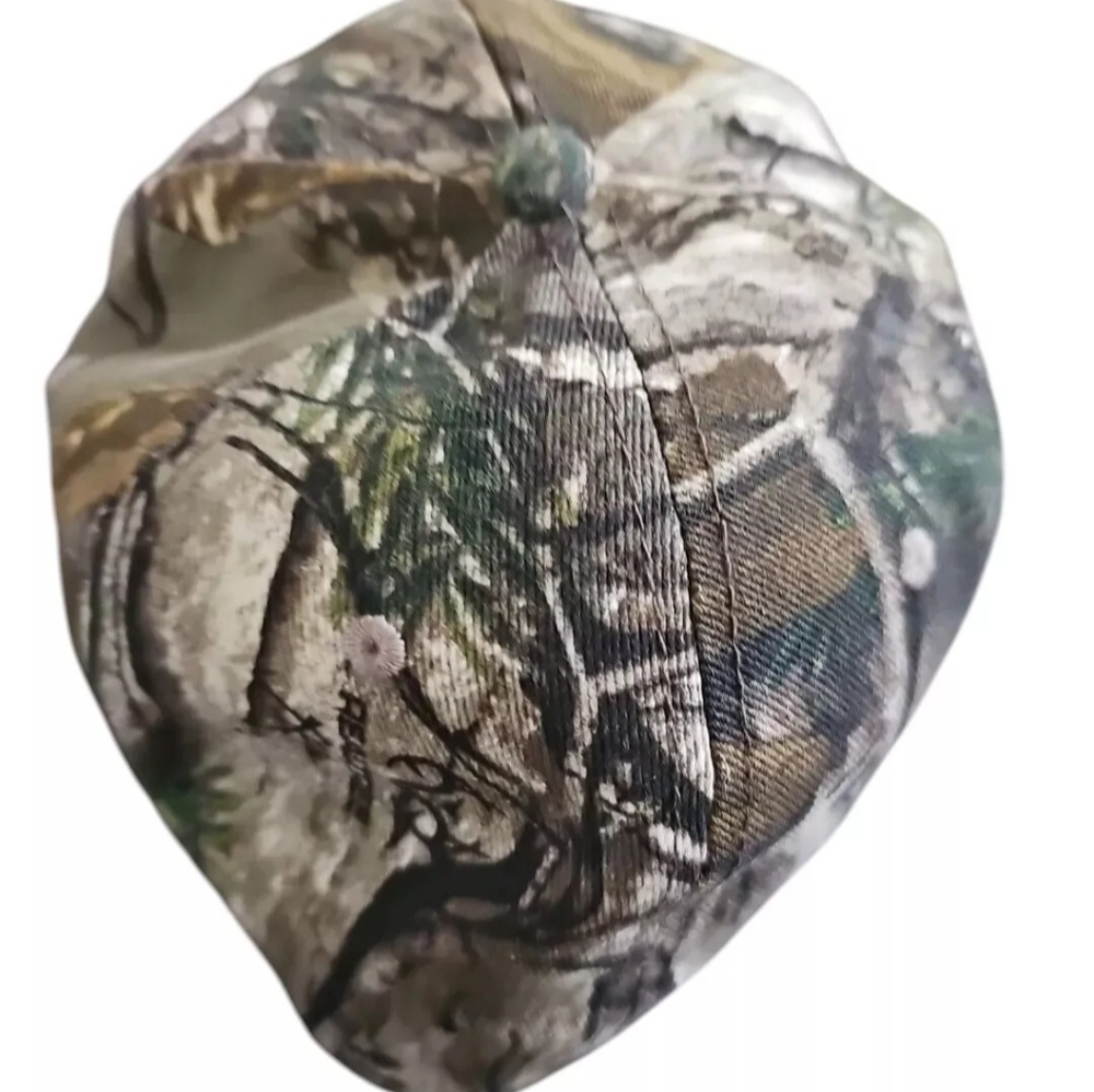 Vintage Mississippi State‎ Bulldogs The Game Camo Bar Style Stretch Fit Hat MSU - Picture 2 of 5